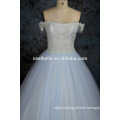 Китай фабрика реальный образец фотографии дешевые светло-голубой свадебное платье